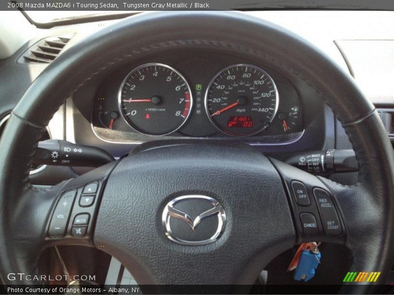 Tungsten Gray Metallic / Black 2008 Mazda MAZDA6 i Touring Sedan