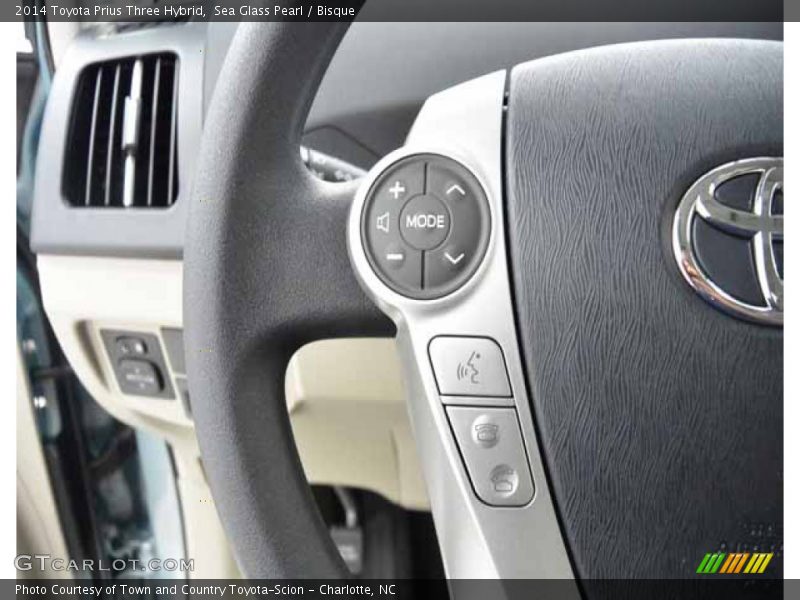 Sea Glass Pearl / Bisque 2014 Toyota Prius Three Hybrid