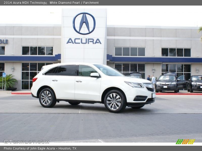 White Diamond Pearl / Parchment 2014 Acura MDX Technology