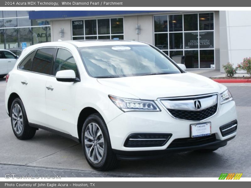 White Diamond Pearl / Parchment 2014 Acura MDX Technology