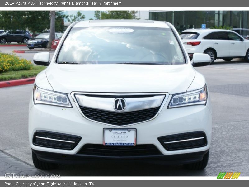 White Diamond Pearl / Parchment 2014 Acura MDX Technology