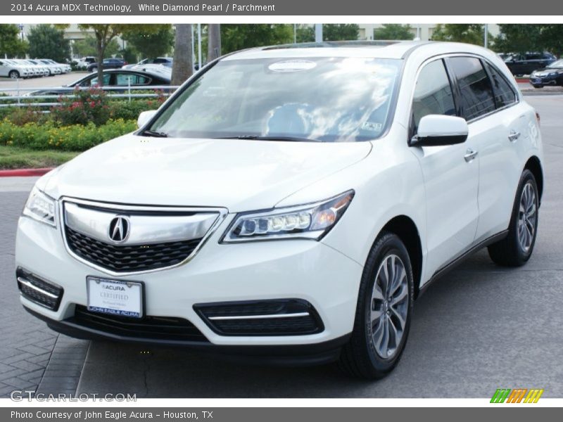 White Diamond Pearl / Parchment 2014 Acura MDX Technology