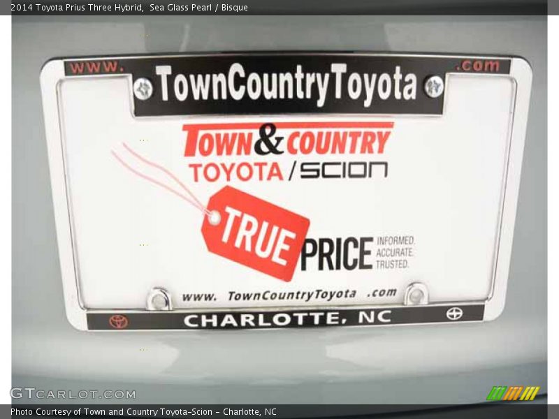 Sea Glass Pearl / Bisque 2014 Toyota Prius Three Hybrid