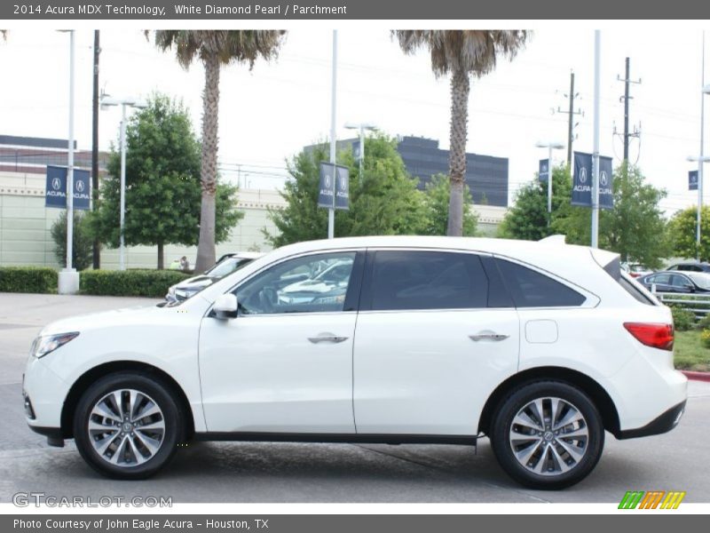 White Diamond Pearl / Parchment 2014 Acura MDX Technology