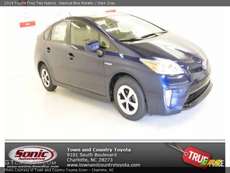 Nautical Blue Metallic / Dark Gray 2014 Toyota Prius Two Hybrid