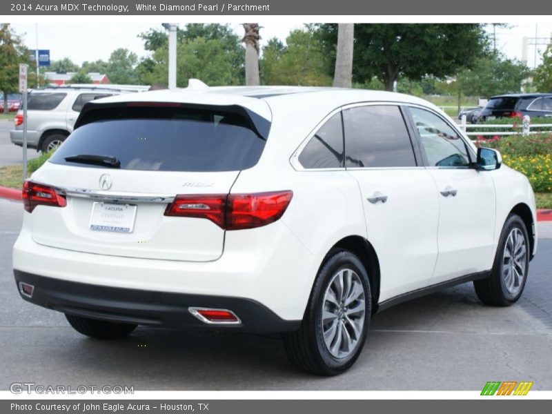 White Diamond Pearl / Parchment 2014 Acura MDX Technology