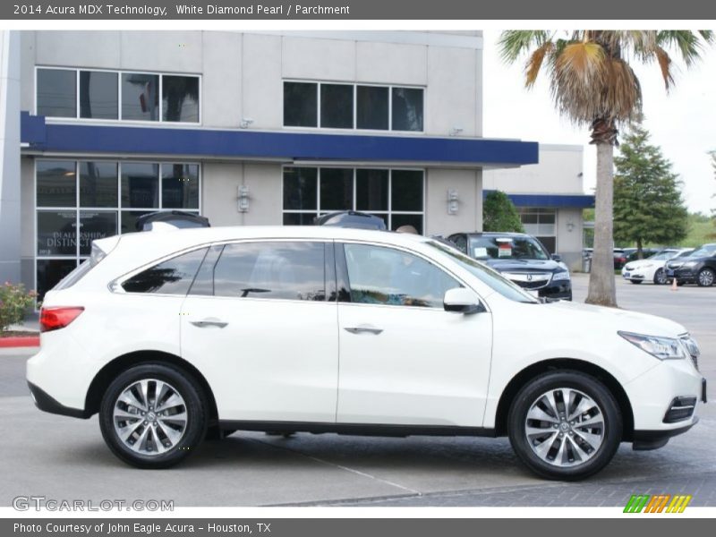 White Diamond Pearl / Parchment 2014 Acura MDX Technology