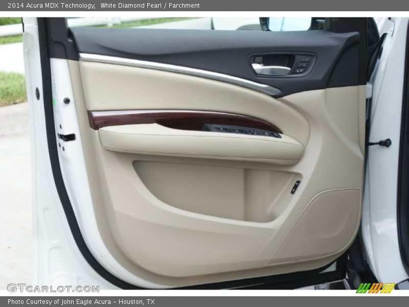 White Diamond Pearl / Parchment 2014 Acura MDX Technology