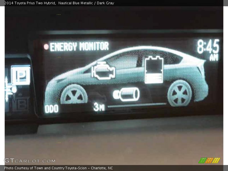 Nautical Blue Metallic / Dark Gray 2014 Toyota Prius Two Hybrid