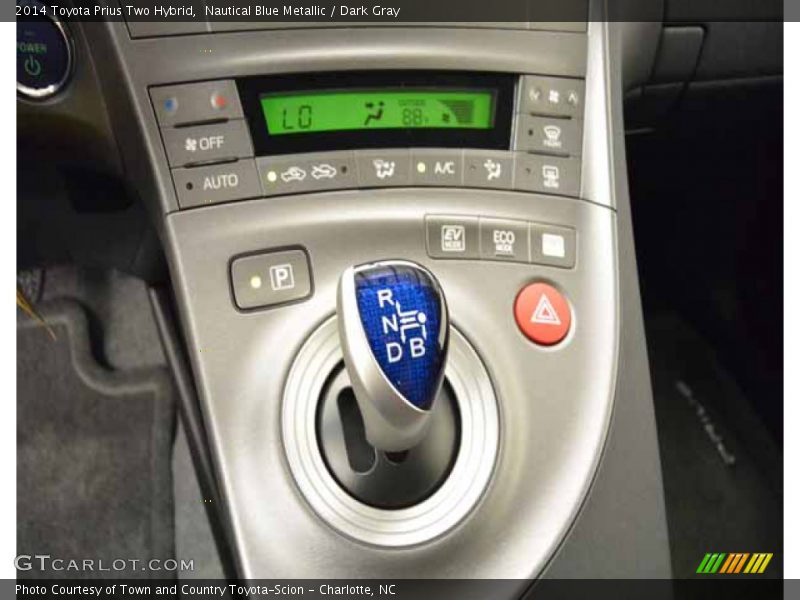 Nautical Blue Metallic / Dark Gray 2014 Toyota Prius Two Hybrid