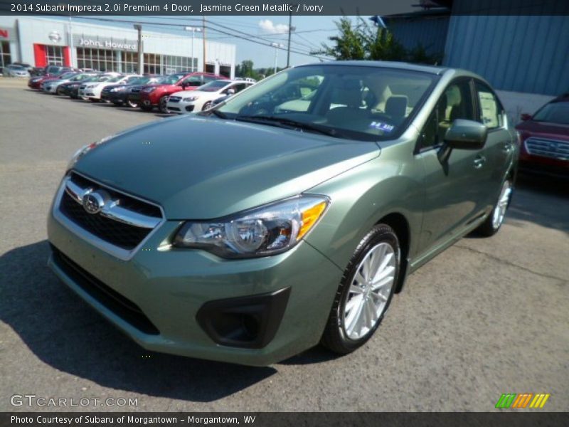 Jasmine Green Metallic / Ivory 2014 Subaru Impreza 2.0i Premium 4 Door