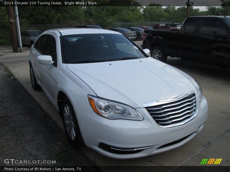 Bright White / Black 2014 Chrysler 200 Touring Sedan