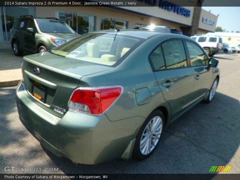 Jasmine Green Metallic / Ivory 2014 Subaru Impreza 2.0i Premium 4 Door