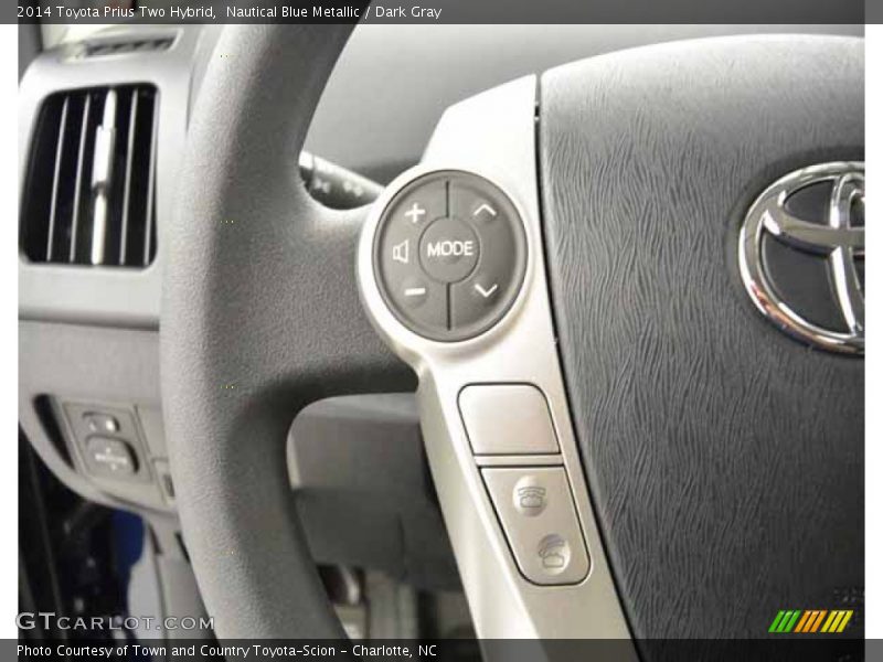 Nautical Blue Metallic / Dark Gray 2014 Toyota Prius Two Hybrid