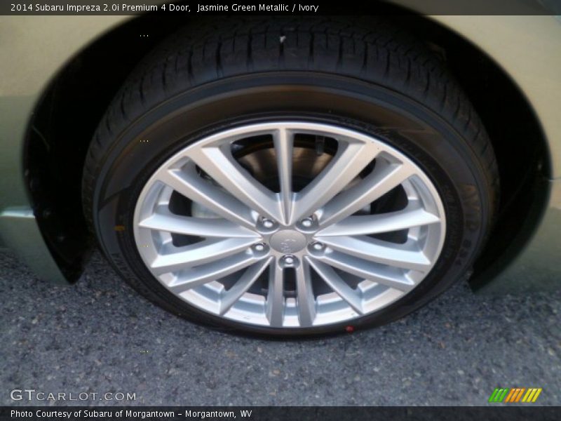 Jasmine Green Metallic / Ivory 2014 Subaru Impreza 2.0i Premium 4 Door