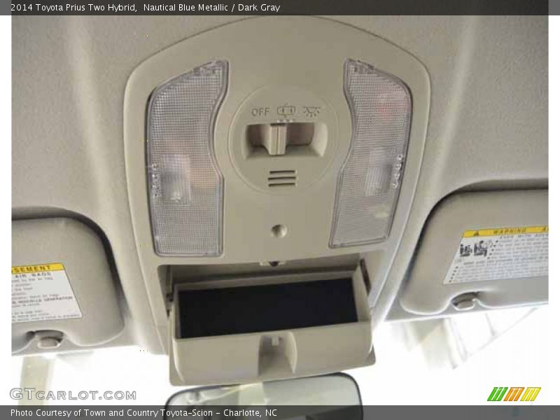 Nautical Blue Metallic / Dark Gray 2014 Toyota Prius Two Hybrid