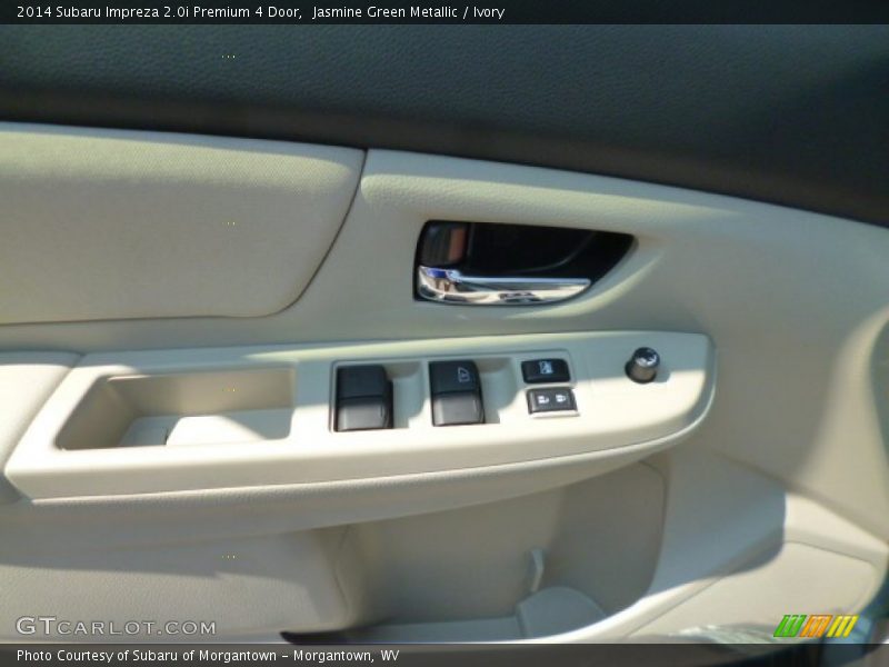 Jasmine Green Metallic / Ivory 2014 Subaru Impreza 2.0i Premium 4 Door
