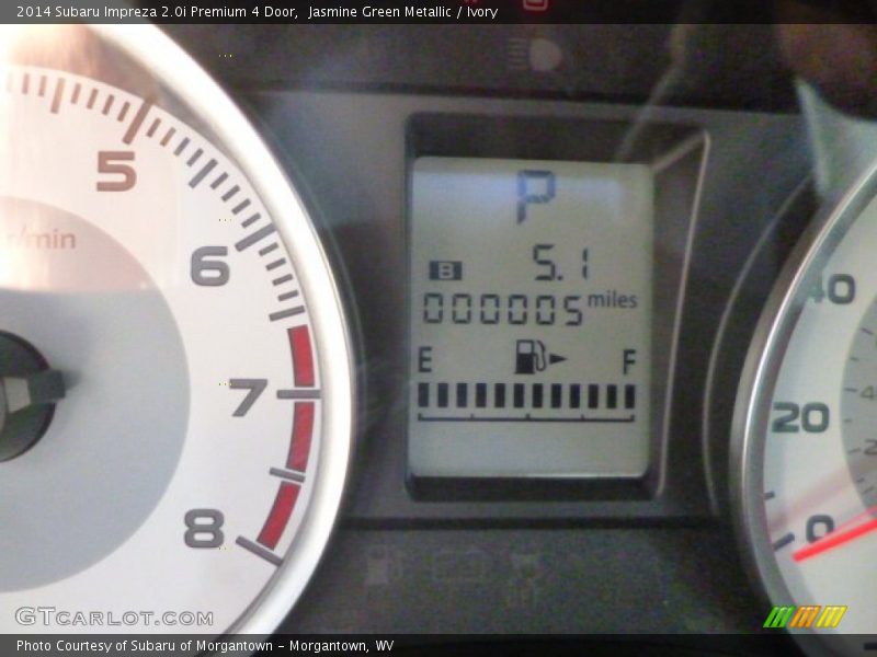 Jasmine Green Metallic / Ivory 2014 Subaru Impreza 2.0i Premium 4 Door