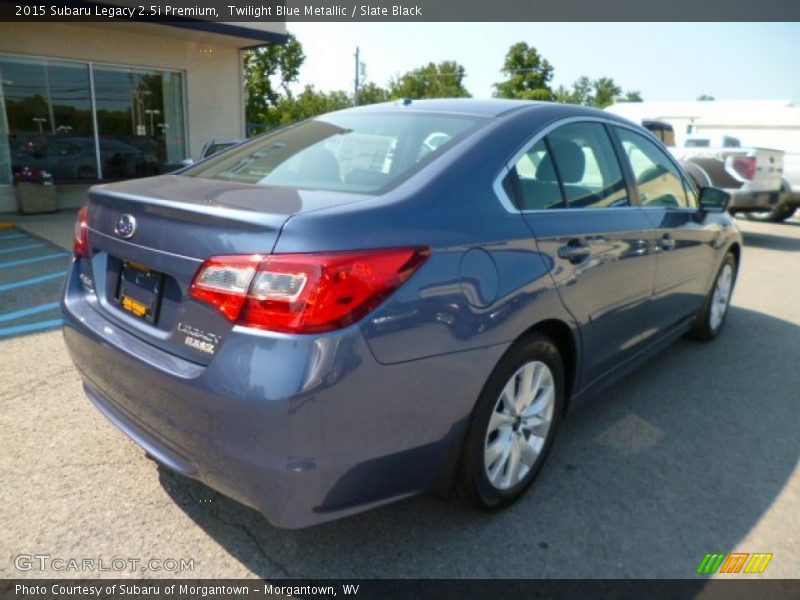 Twilight Blue Metallic / Slate Black 2015 Subaru Legacy 2.5i Premium