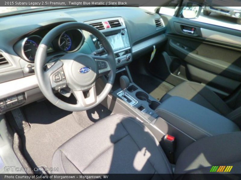 Twilight Blue Metallic / Slate Black 2015 Subaru Legacy 2.5i Premium