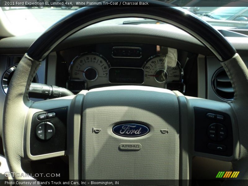 White Platinum Tri-Coat / Charcoal Black 2011 Ford Expedition EL Limited 4x4