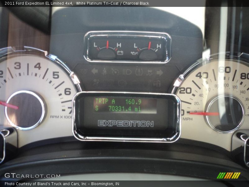 White Platinum Tri-Coat / Charcoal Black 2011 Ford Expedition EL Limited 4x4