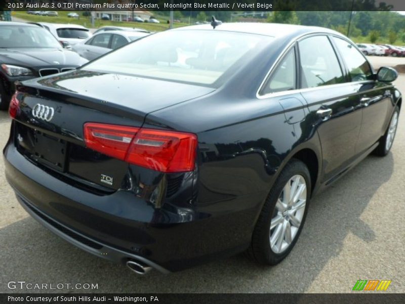 Moonlight Blue Metallic / Velvet Beige 2015 Audi A6 3.0 TDI Premium Plus quattro Sedan