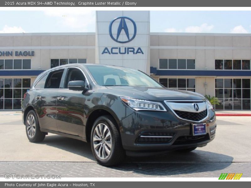 Graphite Luster Metallic / Ebony 2015 Acura MDX SH-AWD Technology