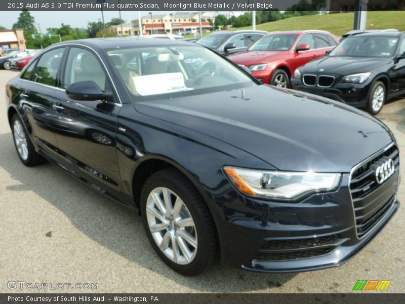 Moonlight Blue Metallic / Velvet Beige 2015 Audi A6 3.0 TDI Premium Plus quattro Sedan