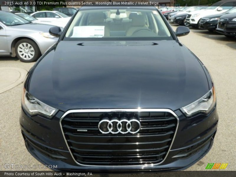 Moonlight Blue Metallic / Velvet Beige 2015 Audi A6 3.0 TDI Premium Plus quattro Sedan
