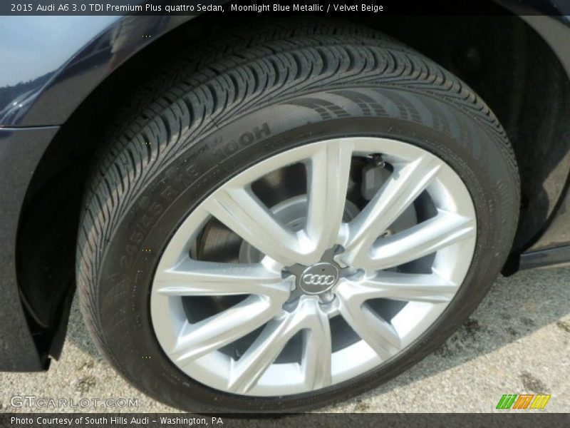 Moonlight Blue Metallic / Velvet Beige 2015 Audi A6 3.0 TDI Premium Plus quattro Sedan
