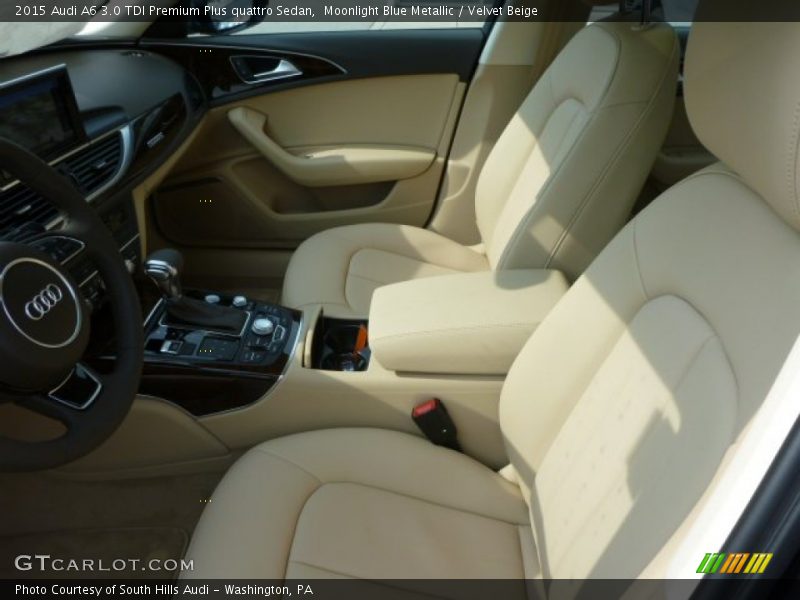 Moonlight Blue Metallic / Velvet Beige 2015 Audi A6 3.0 TDI Premium Plus quattro Sedan