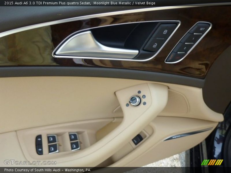 Moonlight Blue Metallic / Velvet Beige 2015 Audi A6 3.0 TDI Premium Plus quattro Sedan