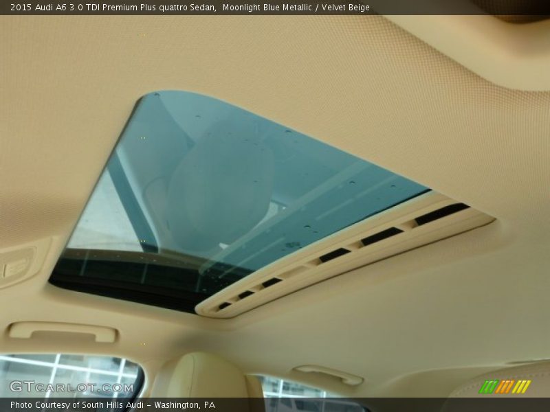 Moonlight Blue Metallic / Velvet Beige 2015 Audi A6 3.0 TDI Premium Plus quattro Sedan