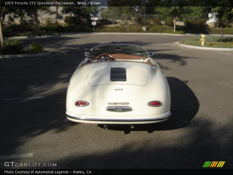 White / Brown 1956 Porsche 356 Speedster ReCreation