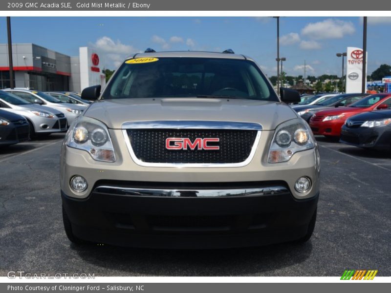 Gold Mist Metallic / Ebony 2009 GMC Acadia SLE