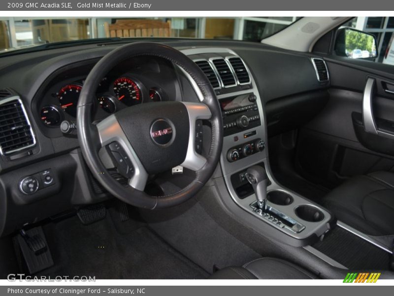 Gold Mist Metallic / Ebony 2009 GMC Acadia SLE