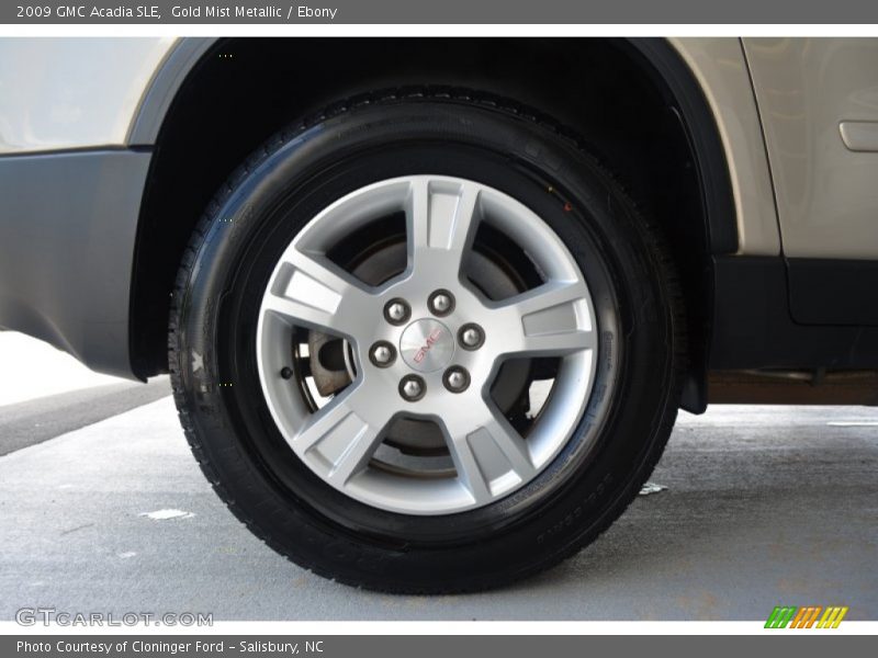 Gold Mist Metallic / Ebony 2009 GMC Acadia SLE
