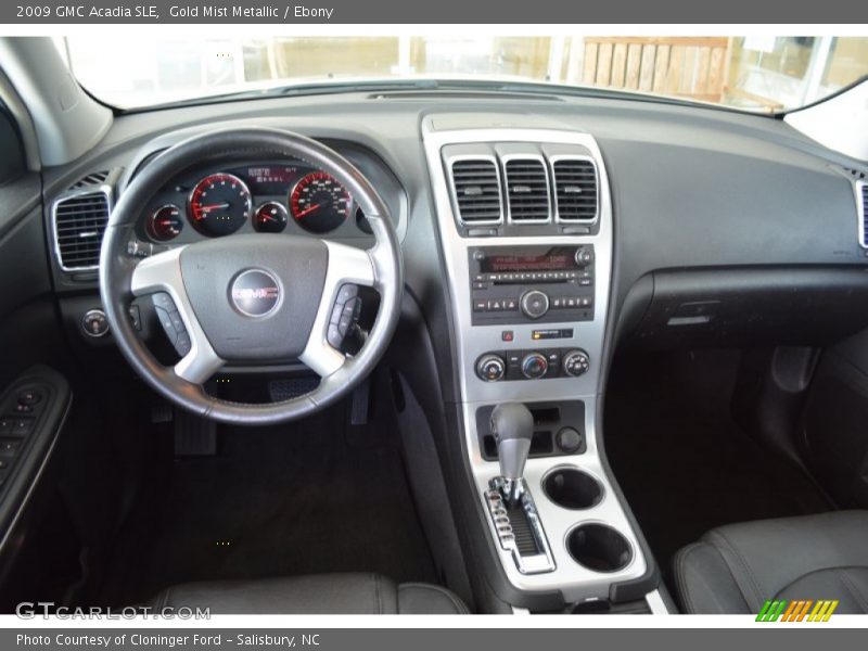 Gold Mist Metallic / Ebony 2009 GMC Acadia SLE