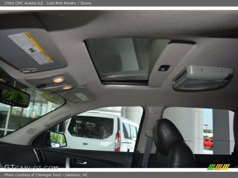 Gold Mist Metallic / Ebony 2009 GMC Acadia SLE