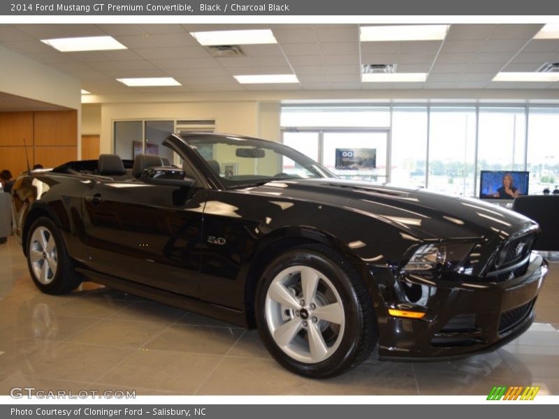 Black / Charcoal Black 2014 Ford Mustang GT Premium Convertible