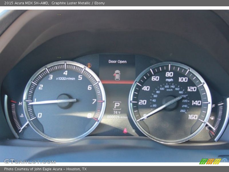 Graphite Luster Metallic / Ebony 2015 Acura MDX SH-AWD