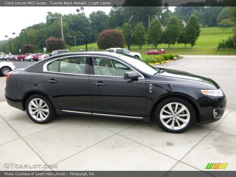 Tuxedo Black Metallic / Light Camel 2009 Lincoln MKS Sedan