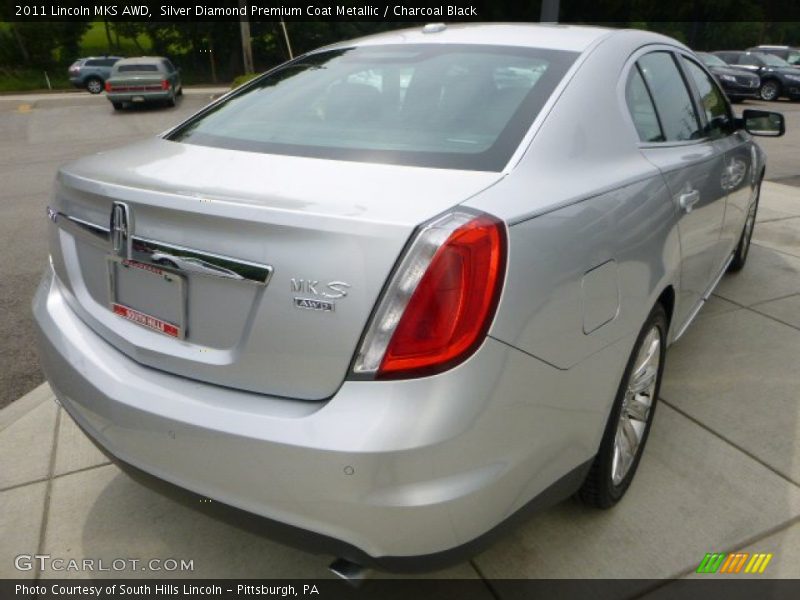 Silver Diamond Premium Coat Metallic / Charcoal Black 2011 Lincoln MKS AWD