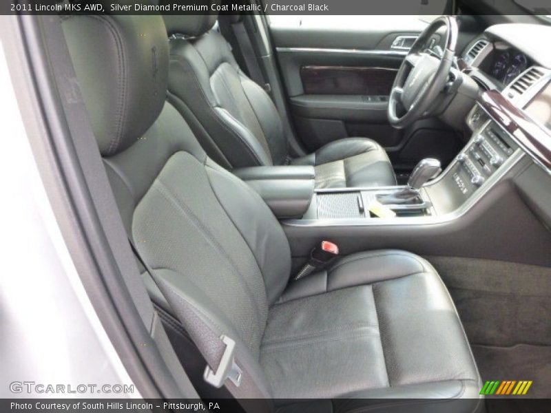 Silver Diamond Premium Coat Metallic / Charcoal Black 2011 Lincoln MKS AWD