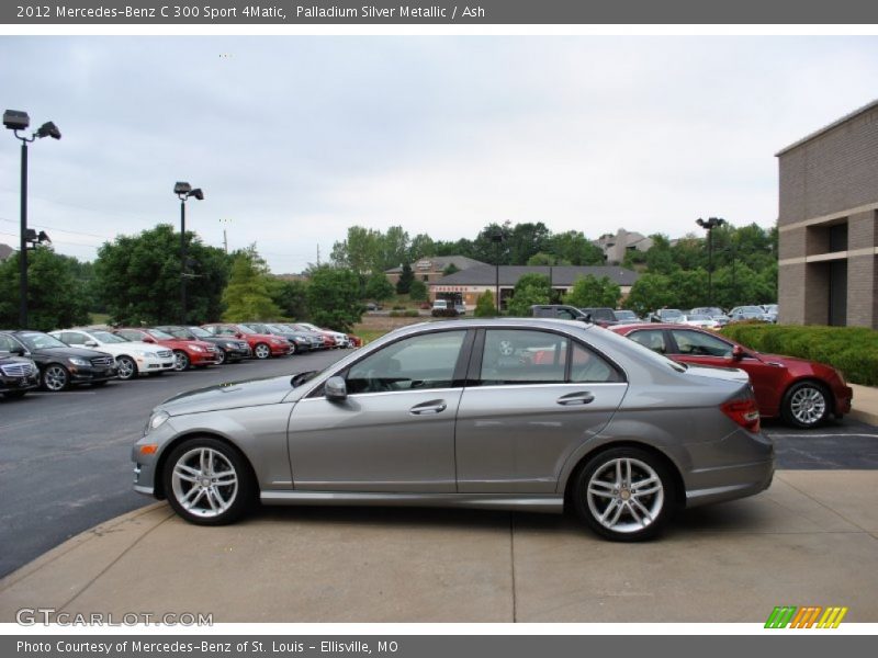 Palladium Silver Metallic / Ash 2012 Mercedes-Benz C 300 Sport 4Matic