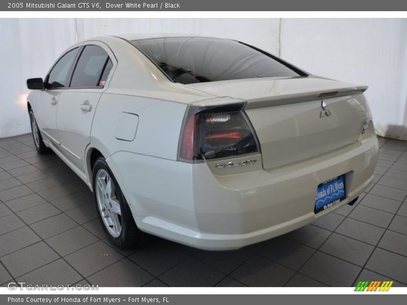 Dover White Pearl / Black 2005 Mitsubishi Galant GTS V6