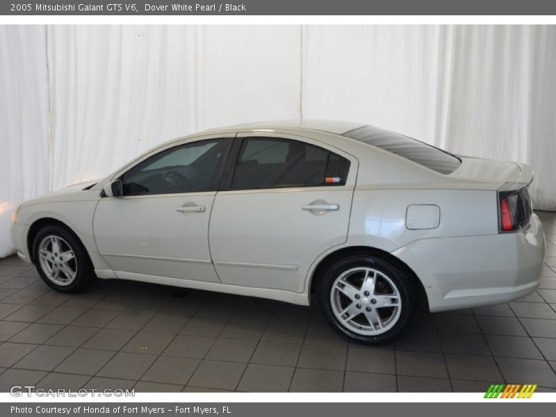 Dover White Pearl / Black 2005 Mitsubishi Galant GTS V6