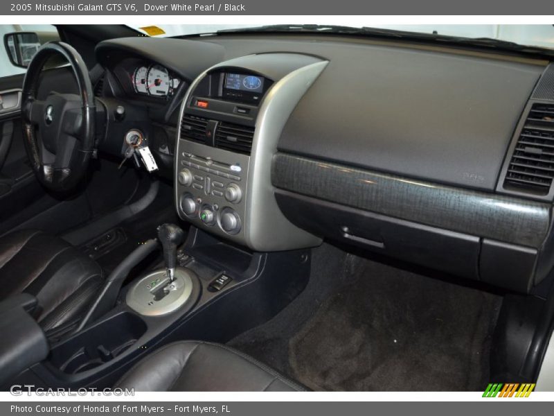 Dover White Pearl / Black 2005 Mitsubishi Galant GTS V6