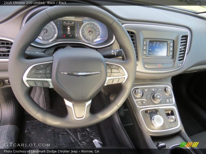 Black / Black 2015 Chrysler 200 Limited